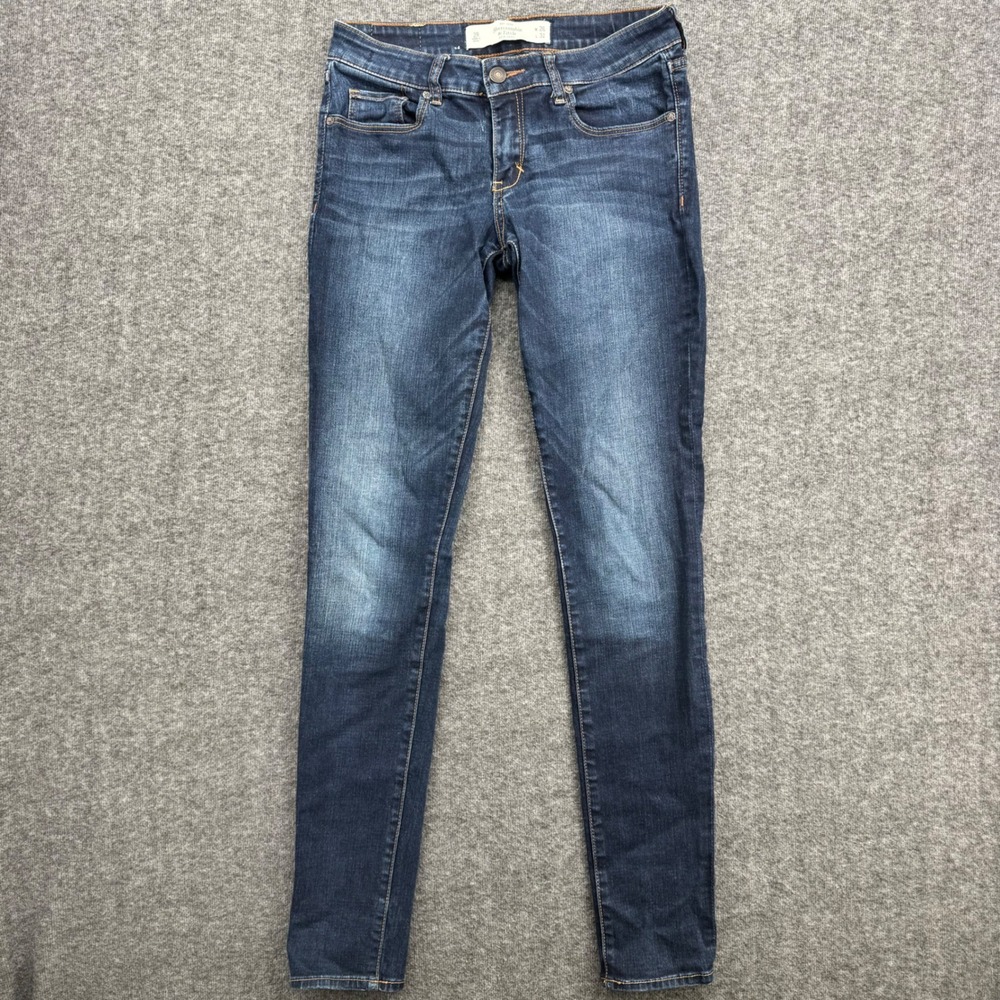 Abercrombie & Fitch Super Skinny Jeans Dark Wash Blue W26 Size 2R Women‎ long